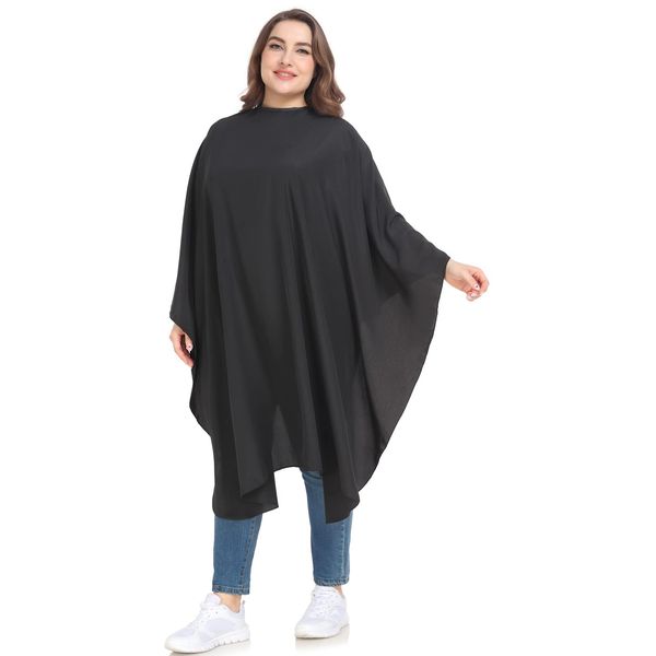 Barber Cape - Hair Cutting Cape with Snap Closures, Soft & Lightweight Haircut Capes, for Men & Women, Super Silky Smooth