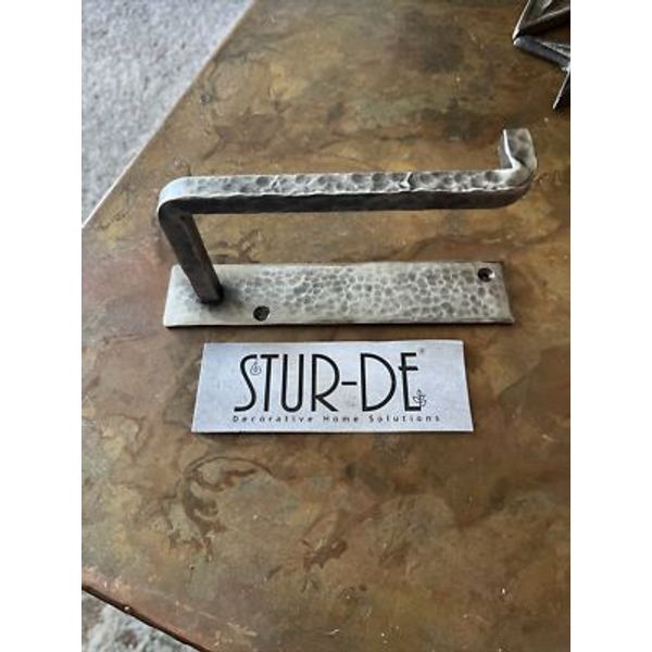 Stur-De Blacksmith bathroom towel holder MD11001 Hammered Silver