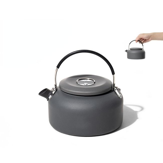 0.8l Outdoor Lightweight Aluminum Teapot Kettle Coffee Pot With Carry Bag  For Camping Hiking Backpacking