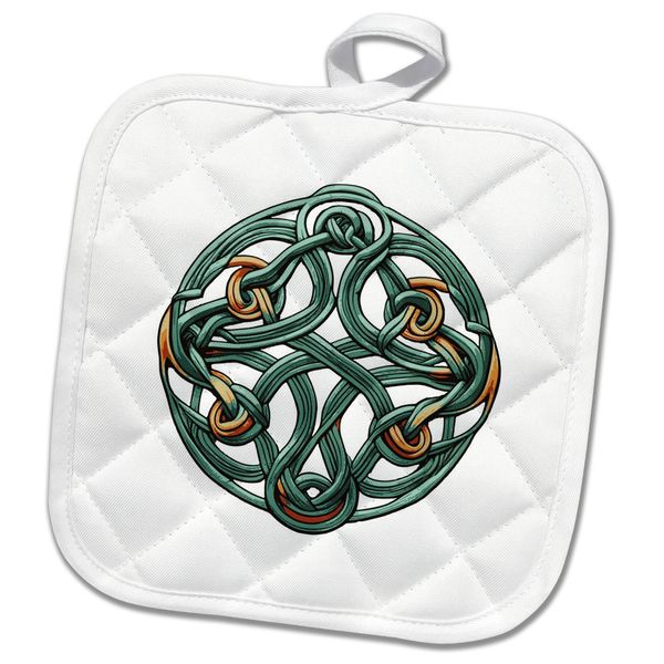 8x8 Potholder - New Age Neo-Pagan Pseudo-Celtic Knotwork Vector Art - Celtic Knots