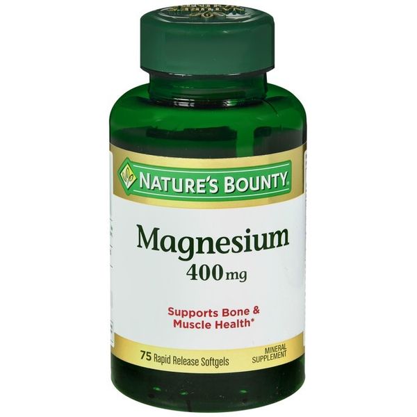 Nature's Bounty Magnesium 400 mg Rapid Release Softgels 75 EA