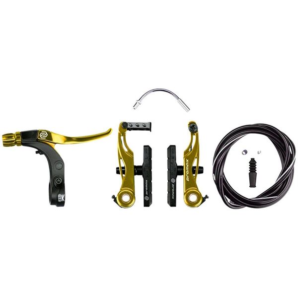 Promax P-1/Click V-Point Linear Pull Brake Kit- 85mm, Gold