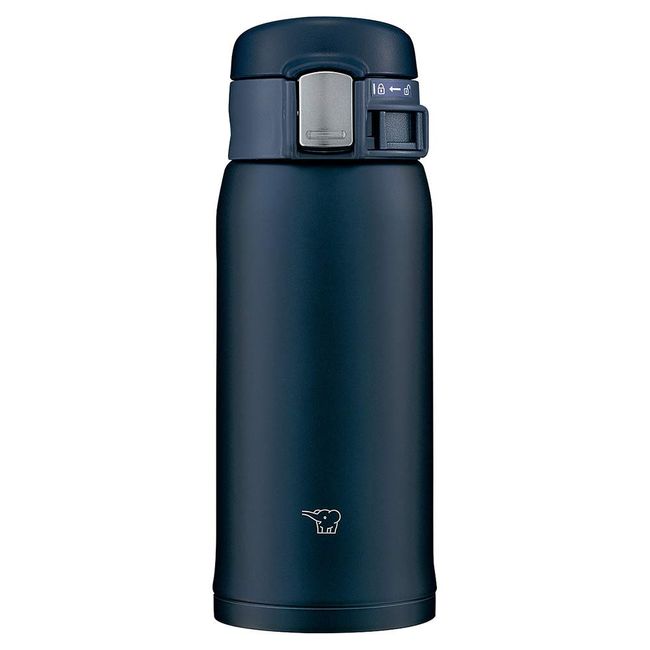 Zojirushi SM-SF36-AD Canteen For Drinking Directly (One Touch Opening), Stainless Steel Mug, 12.2 fl oz (360 ml), Navy