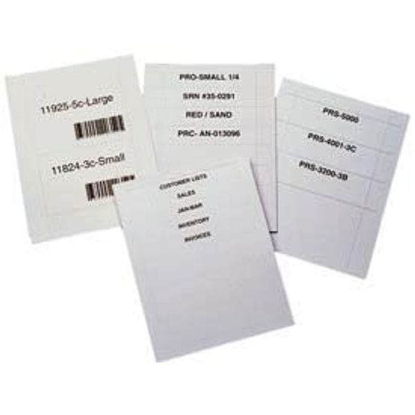 Aigner Letter - Pref. Laser Insert Sheets, 1-1/4" x 3", 800/Pk