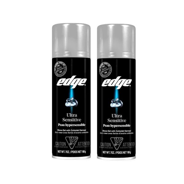 Edge Ultra Sensitive Shave gel, 7 Ounce (Pack of 2)
