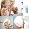 TOWOMO Olet Automatic Toothpaste Dispenser, Toothpaste Squeezing and Tooth Brush Holder Set(5 Brushs Set). White