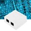 Junction Boxes, RJ45 Surface Mount Box, 6 Types Cat6 Mount Box Dual-Port Home Improvement for Communication Socket Connection