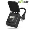 BN-LINK 7 Day Outdoor Heavy Duty Digital Programmable Timer Dual Outlet 1875W