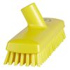 Vikan, Yellow Deck Scrub,Waterfed,Stiff,11",PP/PBT, 7041
