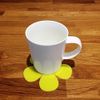 Super Cool Creations Coasters - Daisy Shaped - Yellow - 4 Set