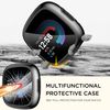 Diruite 4-Pack Cover for Fitbit Versa 4/Sense 2 Screen Protector Case,HD Shockproof Soft TPU Full Protection Scratch-Resistant,Black&Black&Clear&Clear