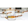 7 Pcs Stainless Steel Cookware Set Pots And Pans, Silver