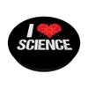 I Love Science Cool Scientist Atom Model Heart PopSockets Swappable PopGrip