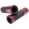 Red CNC Shadow Hand Grip 7/8 Handle Bar 22mm Left Right Front Universal Gel
