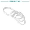 ACROPIX Wheel Hub Center Ring 72.6-66.6mm Silver Tone 4pcs