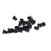 Sscon 100Pcs M3x4.8mm Phillips Flat Head Machine Screws Computer Hard Drive Screws Black