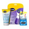 Scholl Pedi Electronic Footfile, Roller Head Refill and Foot Cream Bundle