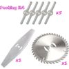 4inch 8 Pack Grass Trimmer Blade Heads Replacements- 40 T Blade & 2 Stainless