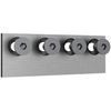 Stone Harbor Hardware Flat Track Connector for Track Extension, Satin Nickel