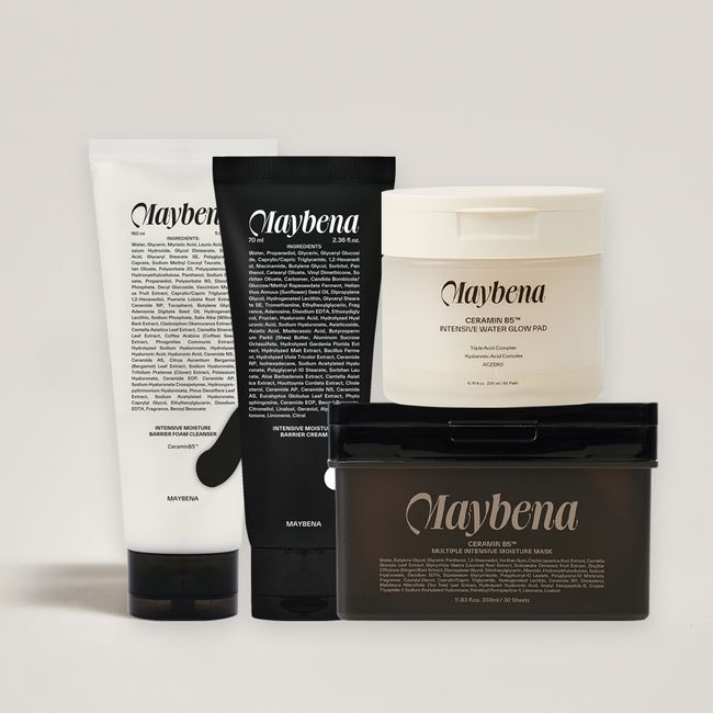 [Ceramine B5 Line] Maybena Pore Toner Pad + 30 Mask Packs + Cleansing Foam + Cream