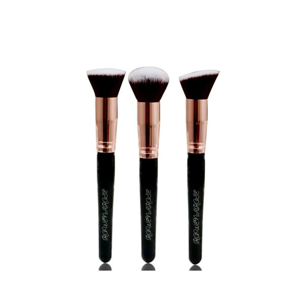 3’lü Makyaj Fırçası Seti (Allık-Fondöten-Kapatıcı) Makeup Brush Set