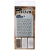 Stampers Anonymous Tim Holtz Mini Layered Stencil Set #8,Multicolor,8.61x21x0.2 cm