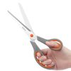 Asdirne Stainless Steel Scissors, Modern Style, Soft Grip Handle, 4 Pcs Pack - Orange