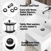 Xcel Home 2x Unslotted Chrome Flip Basin Waste Replacement Brass Sink Basin Plug