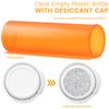 11 Dram 48pcs Empty Pill Bottles with Desiccant Caps Pharmacy Vial  Container