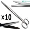 10× Surgical Scissors Supercut 6.75" Blunt/Blunt Mayo Straight Dissecting Tools