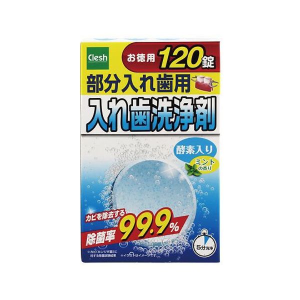 Partial denture cleaner