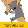 FUTURO Adjustable Knee Support Brace Comfortable Compression Black Adjustable