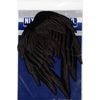 Midnight Black Angel Wing Patches 14" | Large Realistic Wings Embroidered Patch