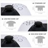 eXtremeRate EDGE Sticks Swappable Thumbsticks for PS5 Controller, Custom Black Replacement Interchangeable Analog Stick Joystick for PS5, for PS4 All Model Controllers Universal - WITHOUT Controller