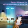 MOES 2Pack Smart WiFi ST64 Edison LED Light Bulbs Multicolor CW&RGB Dimmable 40W