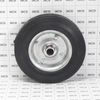 Chain Link 6" Solid Black Rubber Wheel for Residential Gates- Helper Wheel