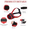 Aomhrek Adjustable Dog Muzzle - Soft, Breathable, Prevents Biting & Barking - XS (Black)