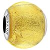 Tuscany Silver Women's Sterling Silver Gold Murano Bead