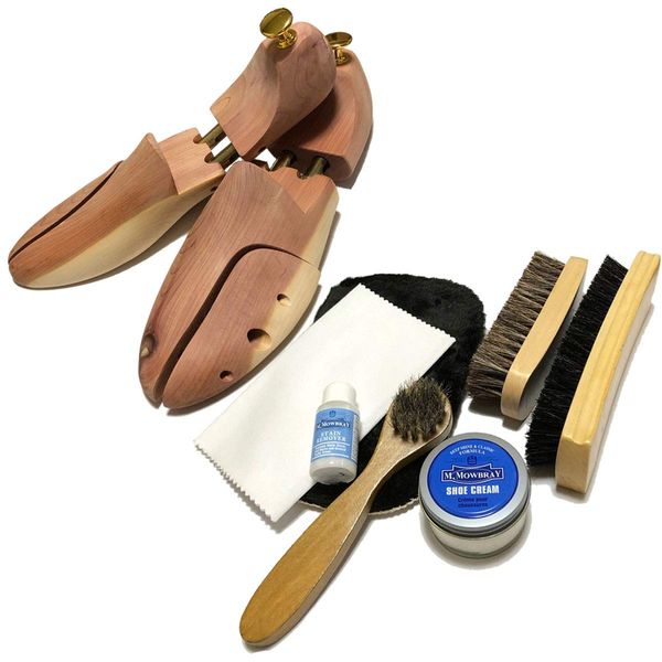 Wire Ms Shoe Care Supplies, M. Mobray Set, Shoe Polishing, Includes Shoe Tree, Full Set, Great for Shoe Care, Shoe Cream, Neutral - multicoloured -