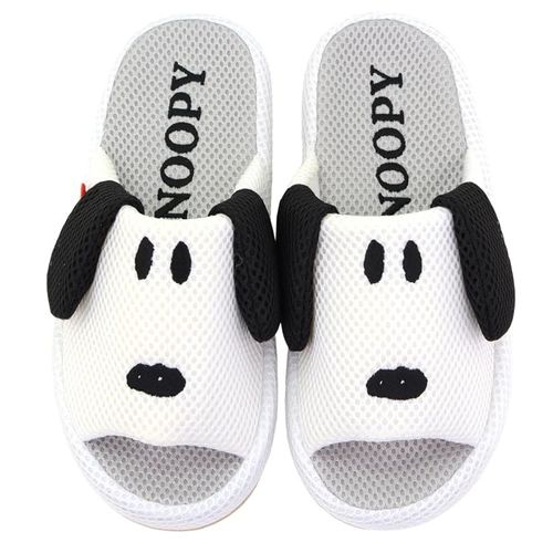 Lagarto Snoopy Slippers, Non-stuffy, Arch Outseam, Mesh Comfort, Room Shoes, Indoor Slippers, 8.7 - 9.4 inches (22 - 24 cm), 9.8 - 10.6 inches (25 - 27 cm), For Visitors, Cute, Indoor Shoes, Character