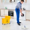 5 Gallon Mini Press Mop Bucket with Wringer 20L Rolling Cart Yellow