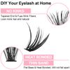 Cluster Eyelash Extensions (0.07D Curl 40D, 12mm)