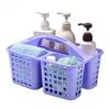 ALINK Plastic Shower Caddy Basket with Compartments, Portable Divided Cleaning