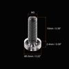 sourcing map M3x10mm Plastic Phillips Bolts 100pcs PC Pan Head Machine Screws Transparent