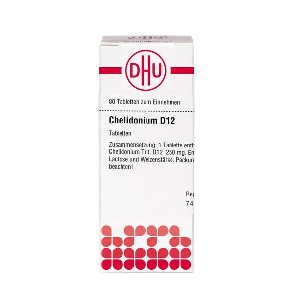 DHU Chelidonium D12 Tabletten, 80 St. Tabletten