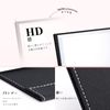 DUcare Makeup Mirror, Tabletop Mirror, Folding Mirror, Stand, Foldable, Borderless, Large Mirror, Adjustable Angle, Compact Storage, Clear Pictures, Black