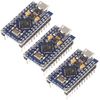 3pcs Pro Micro ATmega32U4 5V 16MHz Micro USB Development Board Module Microcontroller for Arduino
