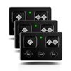 Axp1/Axs1 Remote Transmitter Replace for Ghost Controls Remote, 5-Button Premium Remotes Fits for Ghost Gate Opener Remotes for Automatic Gate Openers, 3 Pack