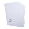 Elba A4 10-Part Card File Dividers White Tabs
