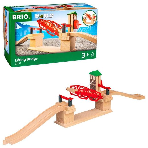 BRIO World Lifting Bridge for Kids Age 3 Years Up - Compatible With All Brio Railway Train Sets and Accessories